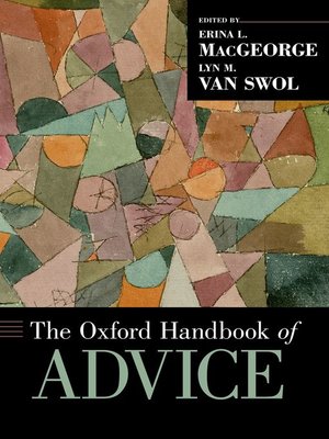 cover image of The Oxford Handbook of Advice